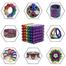 Kids Round Magnetic Stainless Steel Solid Balls , 216 Pcs (Multicolor), Size: 5 MM, image
