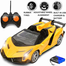 Kids XF Emulation Model Rechargeable Remote Control Toy Car - Yellow image