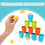 Kids educational toys speed stacking cup 3 in 1 building block pitching ball plastic image