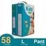 Kidz Pant System Baby Diaper (L Size) (9-14 kg) (58 Pcs) image