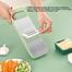 Kitchen 5-In-1 Multifunctional Vegetable Slicer Cutter Potato Shredders Garlic Carrot Grater Chopper image