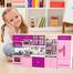 Kitchen Playset Toy Modern Kitchen Set Mini Kitchen Set Toy for Girls with Sound and Light image