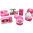 Kitchen and Household Utility 8 Pcs Toy Set for Kids Working Household Appliances (Microwave Oven, JMG, Refrigerator ) Toy for Girls -124331202 image