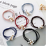 Korean Creative Hair Rope, Versatile Pearl Hair Tie, Beaded Multi-layer Hair Tie -3 Pcs image