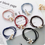 Korean Creative Hair Rope, Versatile Pearl Hair Tie, Beaded Multi-layer Hair Tie -3 Pcs image
