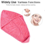 Korean Solid Color Absorbent Dry Hair Towel and Shower Cap - 1 pcs image