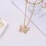 Korean Version Of New Fashion Cat Eye Stone Hollow Butterfly Necklace image