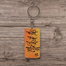 Kotoi Rong Dekhi Duniyae Hand-Painted Wooden Keyring image