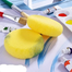 Kreni Yellow Painting Sponge Craft Sponges Round Synthetic Sponge Artist Watercolor Sponges for Craft Art Project Clay Cleaning Synthetic Painting - 2 pcs image