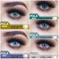 Ksseye Pola Blue Contact Lens, Solution And Travel It Box(Tweezers And Applicator) image