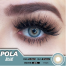 Ksseye Pola Blue Contact Lens, Solution And Travel It Box(Tweezers And Applicator) image