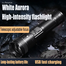LED Camping Flashlight 1200mAh 10W 800LM USB Rechargeable Tactical Torch With Digital Display image