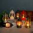 LED Vintage Lantern Battery Operated Lantern Outdoor Hanging Antique Lamp for Camping Garden Patio Home image