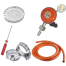 LPG Gas Safety Regulator 22mm with Meter and Auto Shut Off – 6 Feet Hose Pipe, 2 Clamps, Screwdriver – 5 in 1 Package – IGT image