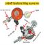 LPG Gas Safety Regulator 22mm with Meter and Auto Shut Off – 6 Feet Hose Pipe, 2 Clamps, Screwdriver – 5 in 1 Package – IGT image