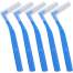 L Shaped Angle Interdental Brushes for Between Teeth and Gums, Brush Micro Tight Cleaner, Plaque Removal - 5 pcs image