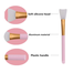 Laikou Soft Silicone Facial Mixing Brush Applicator Tool - 1 Pcs Pink image