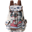 Large Ethnic Style Backpack With Embroidered Cat image