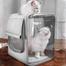 Large Transparent Pet Backpack Carrier For Cats Dogs Breathable Portable 1Pcs image
