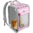 Large Transparent Pet Backpack Carrier For Cats Dogs Breathable Portable 1Pcs image