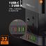 Ldnio SKW6457 6 Outlet USB Tower Extension Power Socket with 15W Wireless Charger image
