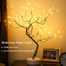 Led Mini Tree Night Light Copper Wire Garland Lamp Twinkling Fairy Light Usb And Battery Powered Touch Switch Bonsai Tree Lamp For Kids Bedroom Party And Home Decor Non Rechargeable USB image