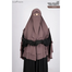 Glam Touch Leya Double Layer Ready Hijab-Niqab Set | Mocha image