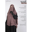 Glam Touch Leya Double Layer Ready Hijab-Niqab Set | Mocha image