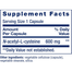 Life Extension N-Acetyl-L-Cysteine 600 mg 60 Capsules -522005654 image