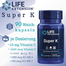 Life Extension Super K vitamin K1 vitamin K2 mk-7 vitamin K2 90 Softgels -517599529 image