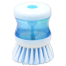Liquid Filling Dish Brush - Easy Press to Clean Without Causing Pan Damage-Compact image