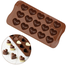 Love Shaped Silicone Chocolate Mold – Non-Stick, Reusable and Food Grade Candy Mold image