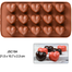 Love Shaped Silicone Chocolate Mold – Non-Stick, Reusable and Food Grade Candy Mold image