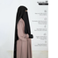 Luna- 2 Layer Hoodie Niqab | Black image