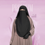 Luna- 2 Layer Hoodie Niqab | Black image