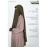 Glam Touch Luna- 2 Layer Hoodie Niqab | Boiled Olive image