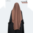 Glam Touch Luna- 2 Layer Hoodie Niqab | Milk Coffee image