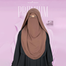 Glam Touch Luna- 2 Layer Hoodie Niqab | Milk Coffee image