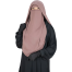 Glam Touch Luna- 2 Layer Hoodie Niqab | Mocha image