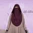 Glam Touch Luna- 2 Layer Hoodie Niqab | Wine image