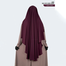 Glam Touch Luna- 2 Layer Hoodie Niqab | Wine image