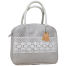 Lunch Carry Bag Jute Cotton Fabric Natural 10x9x5.5 Inch image