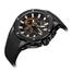 MEGIR Black Case And Black Silicone Band Watch for Men image