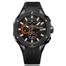 MEGIR Black Case And Black Silicone Band Watch for Men image