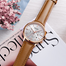 MEGIR M2011 Womens Luxury Leather Bracelet Watch Quartz Movement Valentine Day Gift Rose Gold image