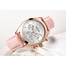 MEGIR Womens Quartz 2115 Chronograph Watch Waterproof Genuine Leather Strap Fashion Wristwatch image