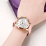 MEGIR Womens Quartz 2115 Chronograph Watch Waterproof Genuine Leather Strap Fashion Wristwatch image