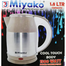 Miyako MJK-805HC Electric Kettle 1.8L (Silver/Coffee) image
