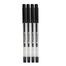 M and G Stick Gel Pen Black Ink 0.5mm - 4pcs image