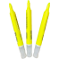 M And G Marker Texture Highlighter Pen Yellow 3 Pcs image